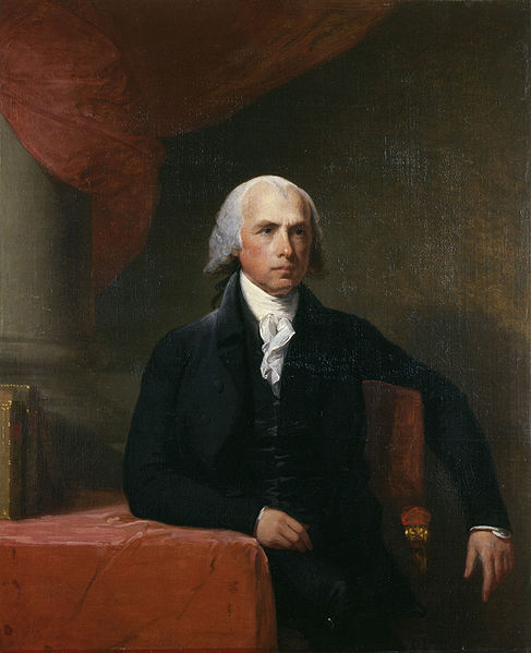 James Madison ca 1805-1807 by Gilbert Stuart (1755-1828) Bowdoin College Museum of Art 1813.54